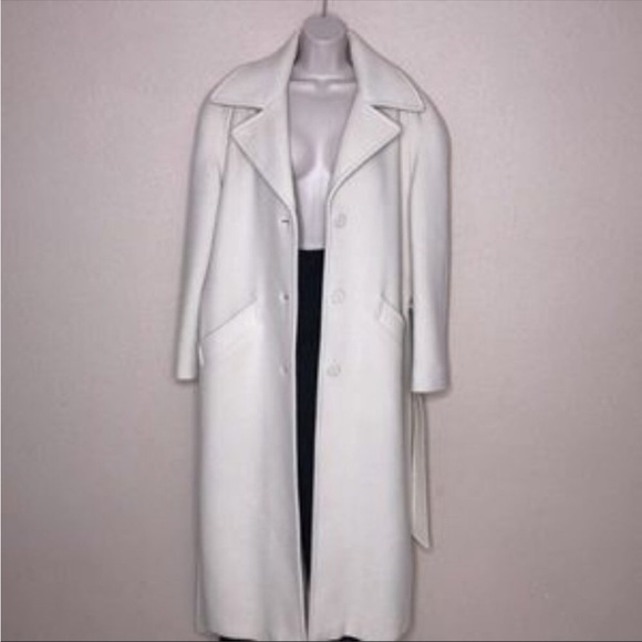 S.B.II by Bitterman Wool Blend Winter White Coat - Picture 2 of 12